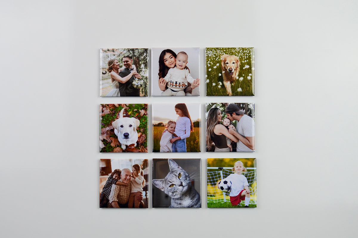 2x2” Custom Photo Magnets - Set of 9
