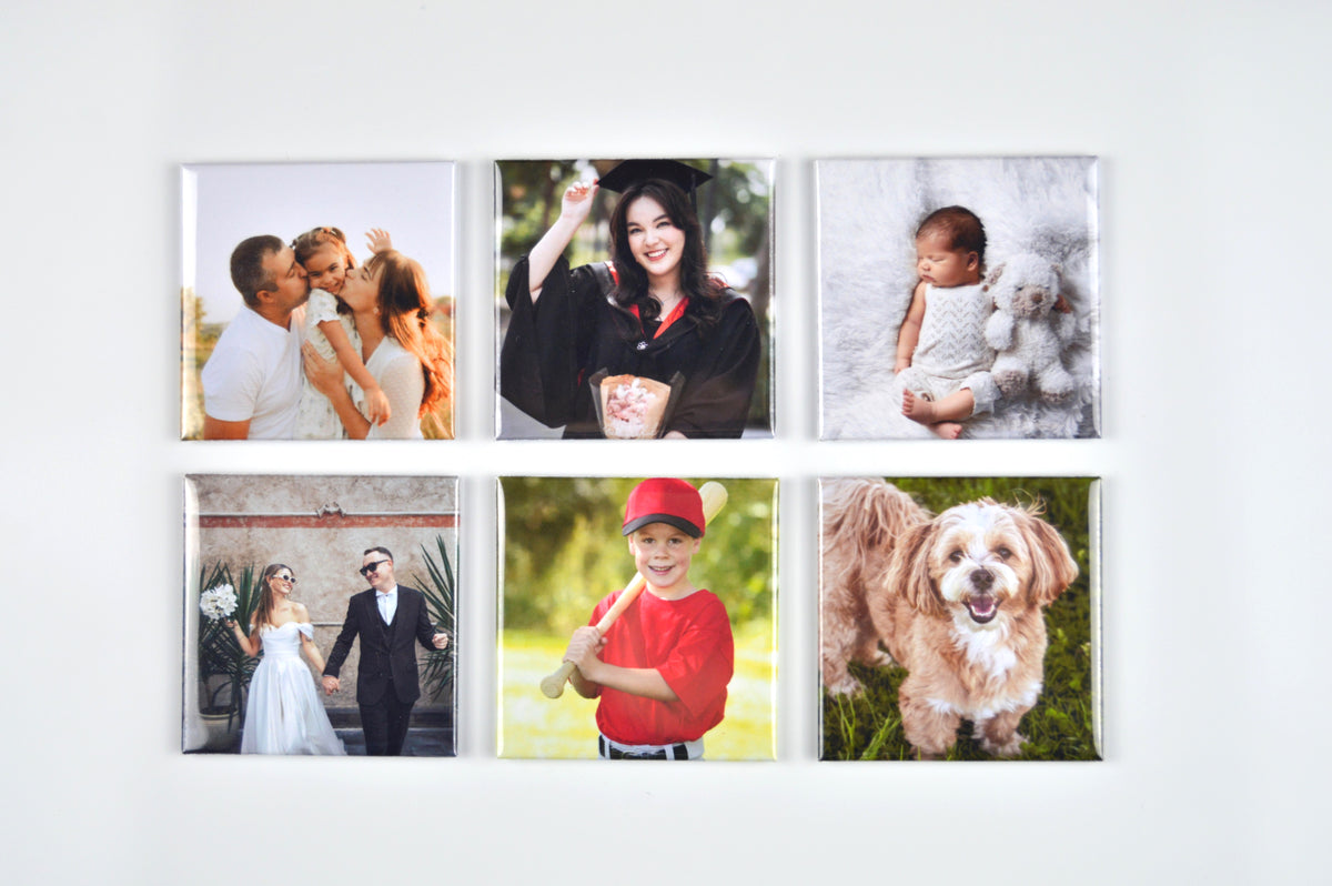 2x2” Custom Photo Magnets - Set of 6